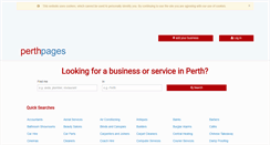Desktop Screenshot of perthpages.co.uk