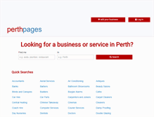 Tablet Screenshot of perthpages.co.uk